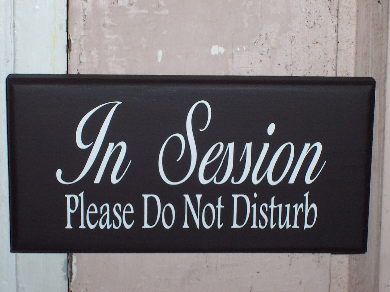 in session door sign