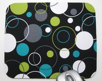 Buy 2 FREE SHIPPING Special!! Mouse Pad, Computer Mouse Pads, Fabric Mousepads Hoopla Dot
