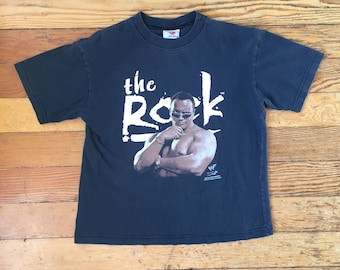 1990's WWF The Rock Dwayne Johnson Wrestling T-Shirt