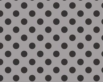Medium Tone on Tone Dots Black : Riley Blake Designs Cotton Basics 1 Yard