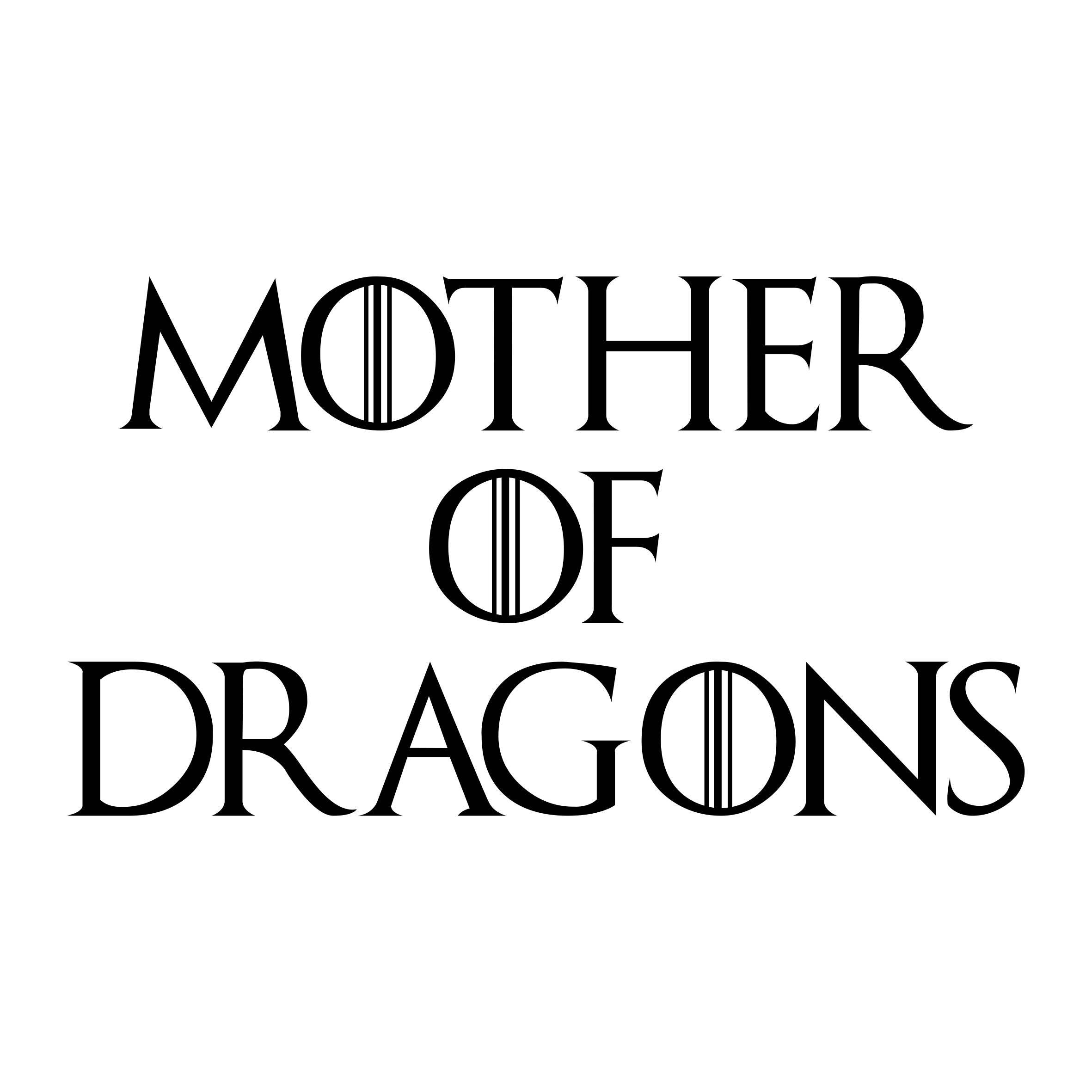 Download Plotterdatei Game of Thrones Mother of Dragons Targaryen