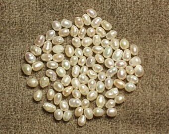 10pc - white 4-5mm 4558550024183 olive cultured pearls
