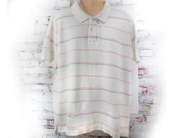 men's knit shirt, collared knit shirt, short sleeve shirt,polo shirt, size XX L (XX large), # 69