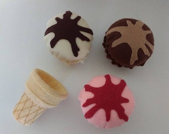 Felt Ice cream parlour set