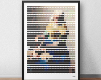 The Milkmaid in Pantone colors