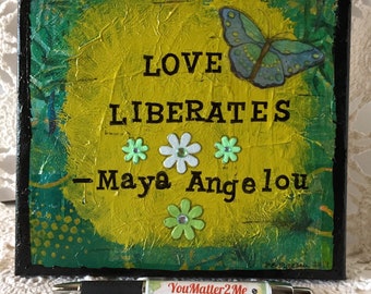 Love Liberates - Mixed Media Wall Art