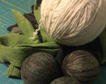 RECYCLED Wool Dryer Balls