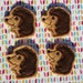 Hedgehog Felties set 4 pre cut felties rainbow hedgehog felties DIY machine embroidered felties
