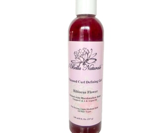 Flaxseed w/ Marshmallow Root Curl Defining Gel-8oz. All Natural, Organic, Handmade, Hair Gel, Herbal Tea Blends
