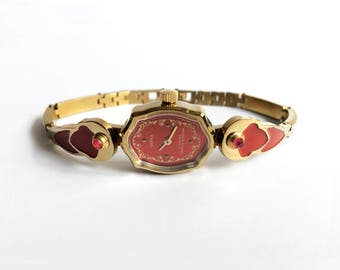 Watches. Womens watchs, Gold vintage watch. Soviet watch, soviet watch, Vintage watch, Russian watch, "Chaika" 17 jewels, Mechanical watch