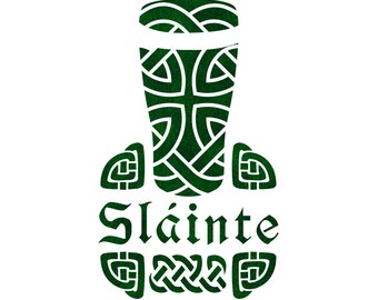Slainte Celtic Stencil