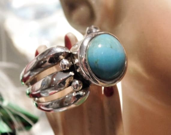 Turquoise Ring / BARSE / Sterling Silver