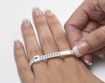 RING SIZER • Adjustable Ring Sizer • Reusable Ring Sizing Tool • Multi-Sizer Adjustable Finger Gauge