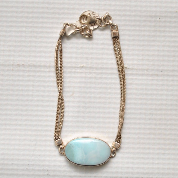 Sterling Silver Larimar Bracelet #5347