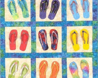 Flip Flop'n Summer Quilt Pattern - Paper copy