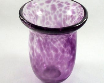 Purple Hand Blown Vase