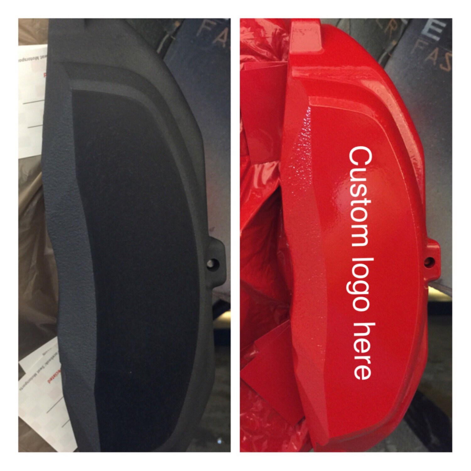 8pc custom brake caliper vinyl decal sticker overlay various