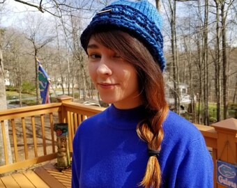 Super soft rolled brim hat.