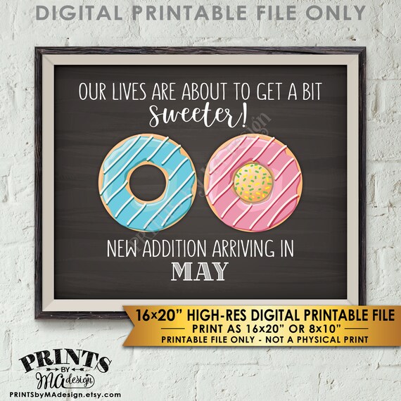 Donut Pregnancy Announcement Our Lives are About to Get