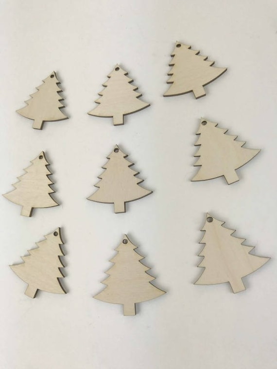 Christmas Tree cutouts Wooden Christmas trees Unfinished