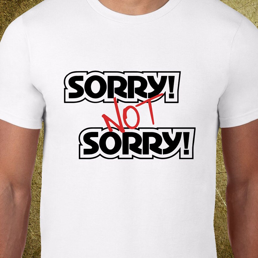 sorry not sorry tshirt creative tshirt gifts for gaymers