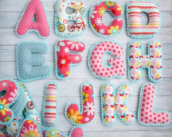 Kids alphabet Magnet letters alphabet Fabric letters ABC magnets Gift for kids Baby alphabet preschool Granddaughter gift Educational toys