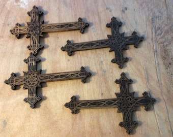 Hand-Carved Wooden Cross