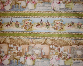Mrs Tiggy Winkle Beatrix Potter fabric ( Quilting Treasures ) ( BTHY )
