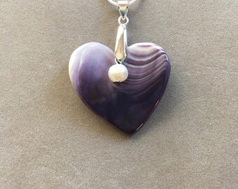 Wampum Heart Pendant