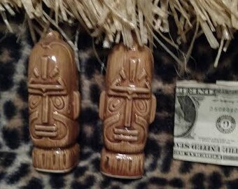 Tiki Salt and Pepper Shakers