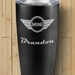 Custom MINI Cooper 20 oz. Polar Camel Matte Black Vacuum Insulated Tumbler Travel Mug w/Clear Lid, Yeti