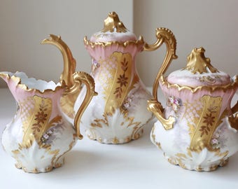 Antique Haviland Limoges Teapot set