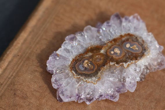 Amethyst Stalactite, Stalactite Slice, Medium Crystal Flower, Amethyst Slice, Raw Amethyst, Druzy Stalactite, Spirt Quartz, DIY, Bohemian