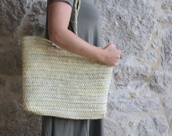 Stroh Umhängetasche, Strandtasche, Strohkorb Tasche, Korb quadratisch, panier Carré, Cesta Cuadrada, Quadratischer Strohkorb, Cesta de Paja.