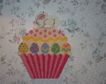 SALE!!!!!! BUNNY on a CUPCAKE Wall Hanging