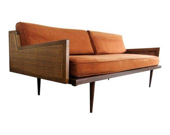 Mid Century Modern Danish Modern Walnut Daybed Sofa