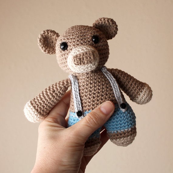 Bear - Animalius. Crochet Doll, Amigurumi Toy, Crocheting, Made to Order, Animal Crochet, Cute Children Gift, Nursery Doll, DIY, Art Crafts