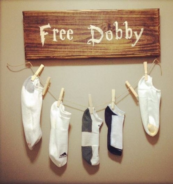 Download Free Dobby Sock Holder Hanger Sign for Laundry Room Save a