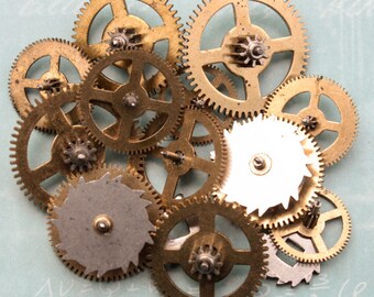 Clock Gears Large Size Vintage Ephemera 14