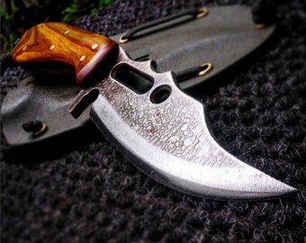 Integrity Implements Drifter Gen 2 Custom handmade hammer forged 5160 full tang bushcraft knife blade