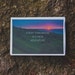 Postcard "EVERY TOMORROW IS a new adventure" inspirational quote