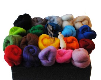 Heidifeathers Starter Needle Felting Kit - with Handle
