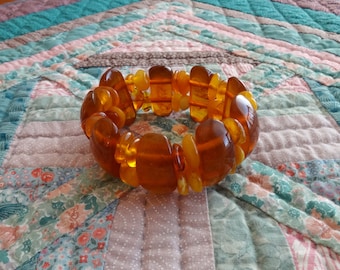 Vintage, Faux baltic Amber, Bracelet