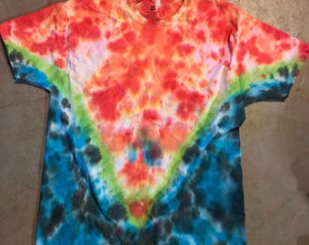 Fire and Ice V Tie Dye