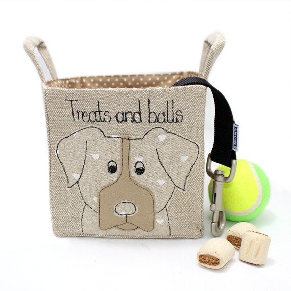 dog toy basket with lid