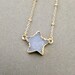 Druzy Agate Star Pendant Necklace for Motivation, Inner and Emotional Stability, Protection from Negativity, and Increased Self Confidence