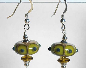 Lampwork Glass Bead Earrings