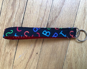 Wristlet Keychain - ABC & 123