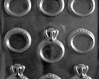 LOPW-051 - Wedding and Engagement Rings Chocolate Candy Mold