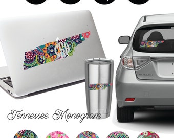 Tennessee Monogram Decal